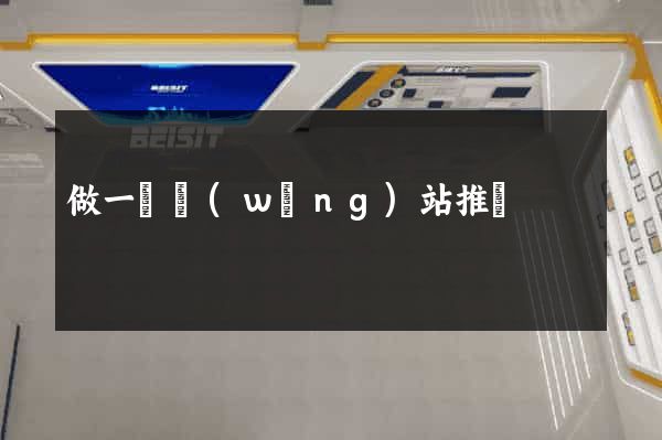 做一個網(wǎng)站推廣