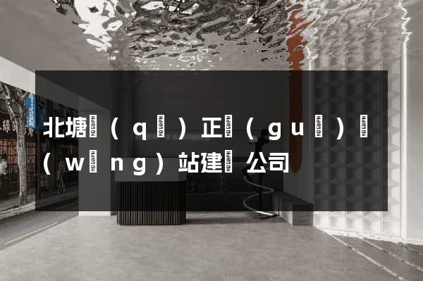 北塘區(qū)正規(guī)網(wǎng)站建設公司