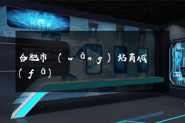 合肥市網(wǎng)站商城開發(fā)