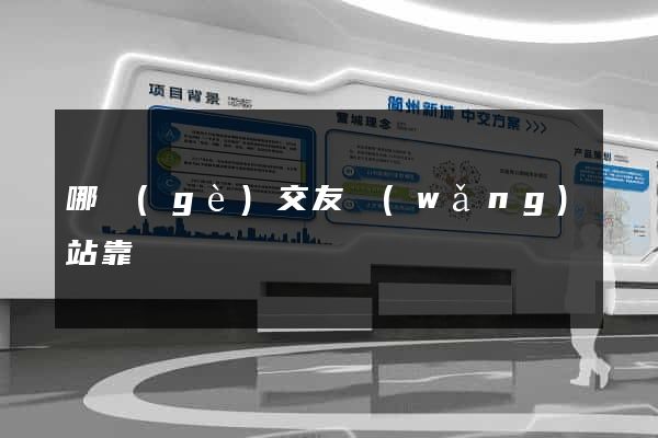 哪個(gè)交友網(wǎng)站靠譜