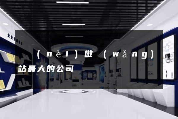 國內(nèi)做網(wǎng)站最大的公司