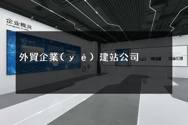 外貿企業(yè)建站公司