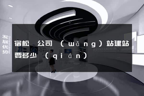宿松縣公司網(wǎng)站建站要多少錢(qián)