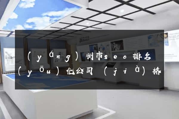 揚(yáng)州市seo排名優(yōu)化公司價(jià)格