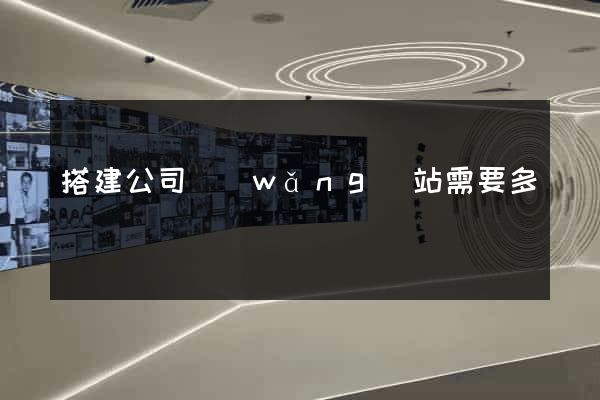 搭建公司網(wǎng)站需要多錢