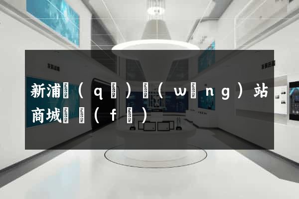 新浦區(qū)網(wǎng)站商城開發(fā)