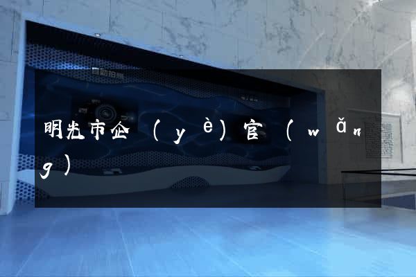 明光市企業(yè)官網(wǎng)設計