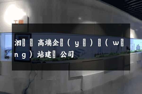 泗陽縣高端企業(yè)網(wǎng)站建設公司