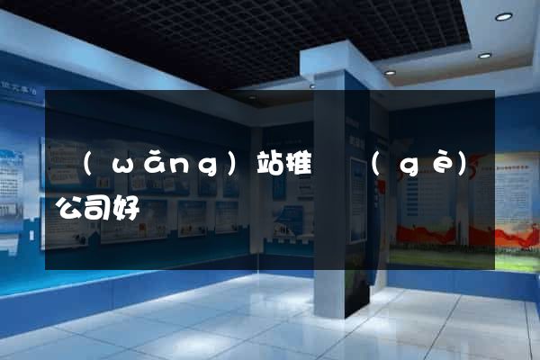 網(wǎng)站推廣個(gè)公司好