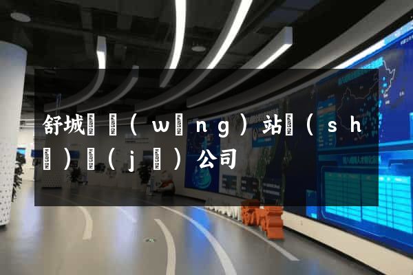舒城縣網(wǎng)站設(shè)計(jì)公司