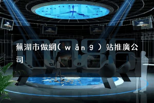 蕪湖市做網(wǎng)站推廣公司