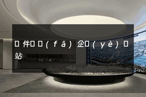 軟件開發(fā)企業(yè)網站