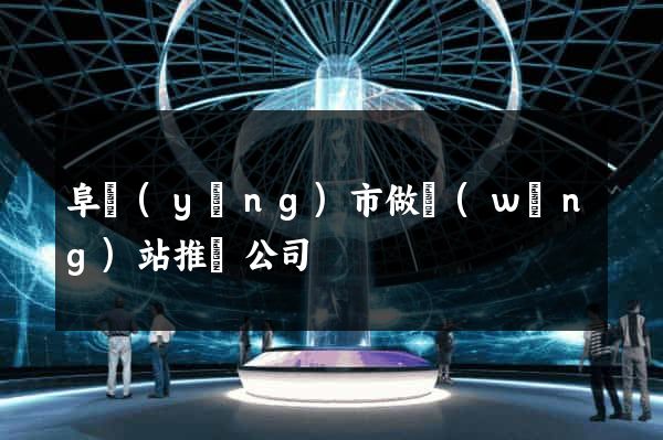 阜陽(yáng)市做網(wǎng)站推廣公司
