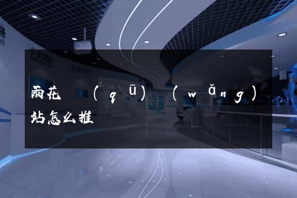 雨花臺區(qū)網(wǎng)站怎么推廣