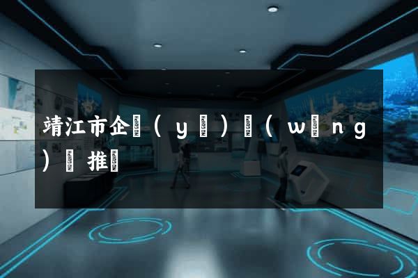 靖江市企業(yè)網(wǎng)絡推廣