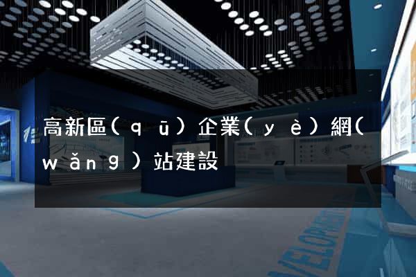 高新區(qū)企業(yè)網(wǎng)站建設