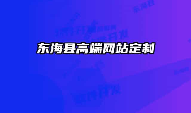 東?？h高端網(wǎng)站定制